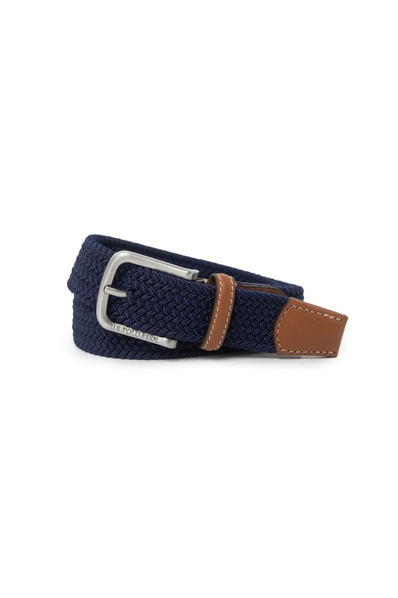 Boys Stretch Belt, Navy, Size S-L