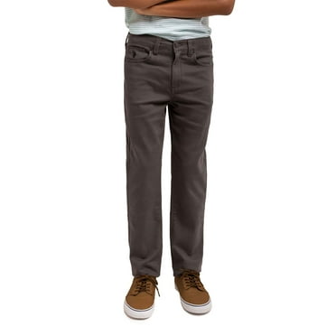 U.S. Polo Assn. Boys Stretch Twill 5-Pocket Straight Fit Pant, Sizes 4-18