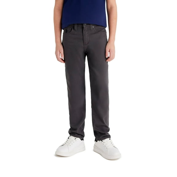 U.S. Polo Assn. Boys Stretch Twill 5-Pocket Straight Fit Pant, Sizes 4-18