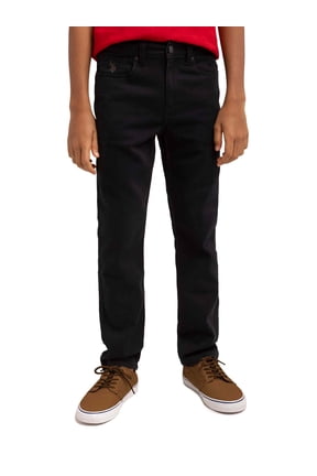 Boys Stretch Twill 5-Pocket Straight Fit Pant, Sizes 4-18