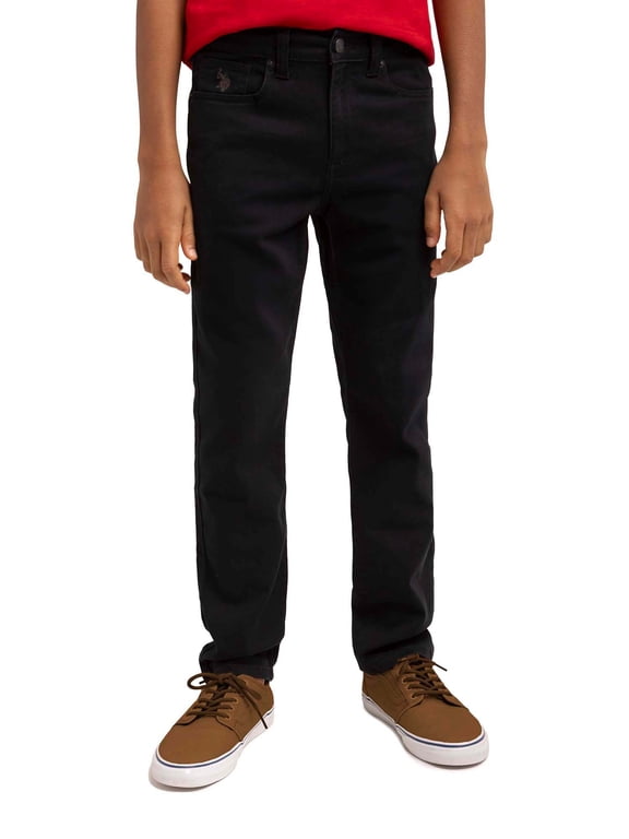 Boys Stretch Twill 5-Pocket Straight Fit Pant, Sizes 4-18