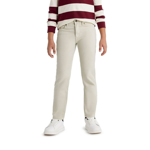 U.S. Polo Assn. Boys Stretch Twill 5-Pocket Straight Fit Pant, Sizes 4-18