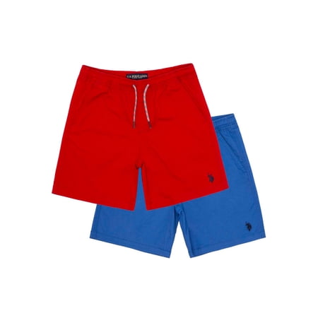 U.S. Polo Assn. Boys Stretch Twill Pull On Ranger Short, 2-Pack, Sizes 4-18