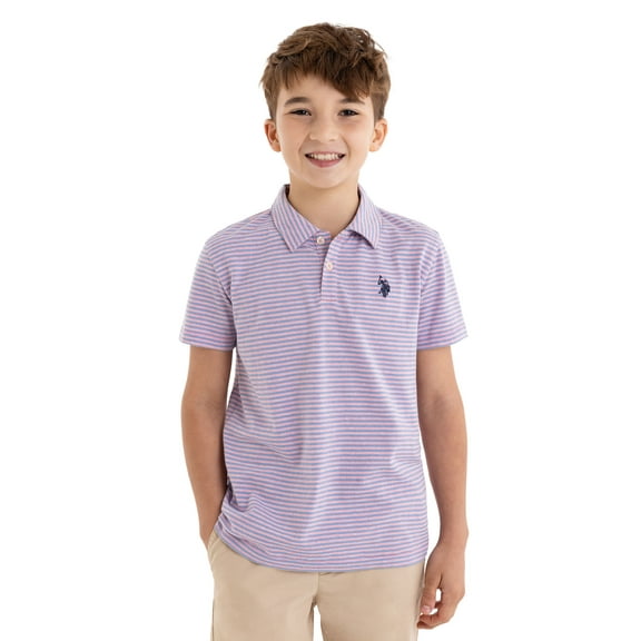 U.S. Polo Assn. Boys Stripe Jersey Polo Shirt, Sizes 4-18