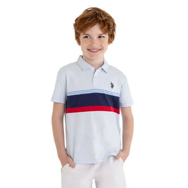 U.S. Polo Assn. Boys Stripe Jersey Polo Shirt, Sizes 4-18