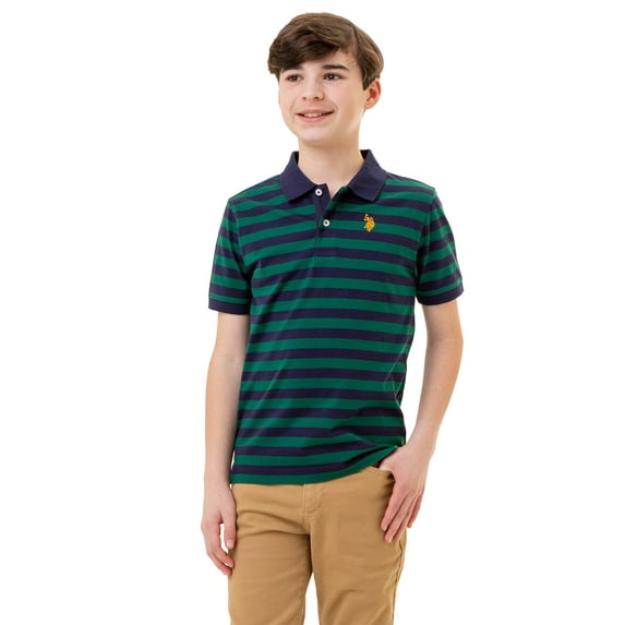 U.S. Polo Assn. Boys Stripe Jersey Polo Shirt, Sizes 4-18