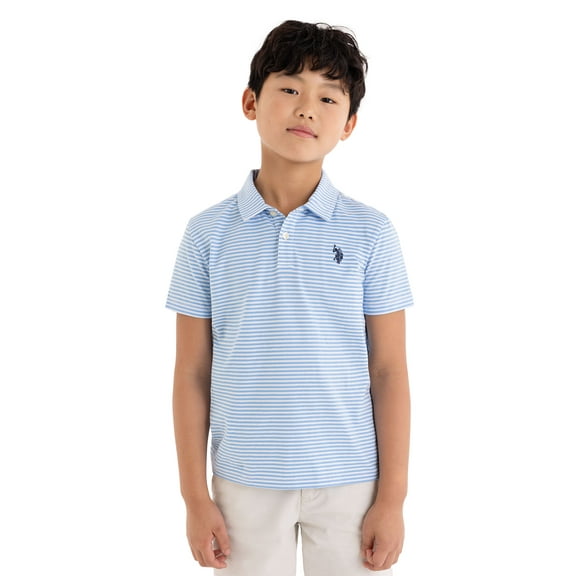U.S. Polo Assn. Boys Stripe Jersey Polo Shirt, Sizes 4-18