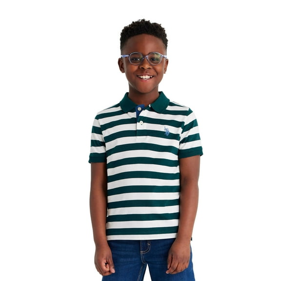 U.S. Polo Assn. Boys Stripe Jersey Polo Shirt, Sizes 4-18