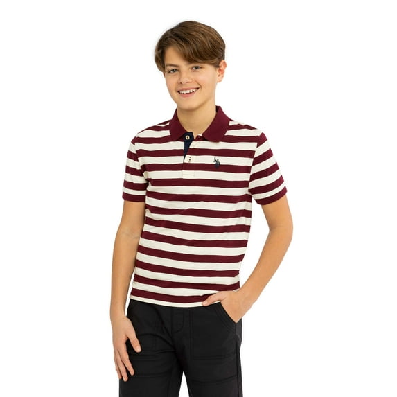 U.S. Polo Assn. Boys Stripe Jersey Polo Shirt, Sizes 4-18