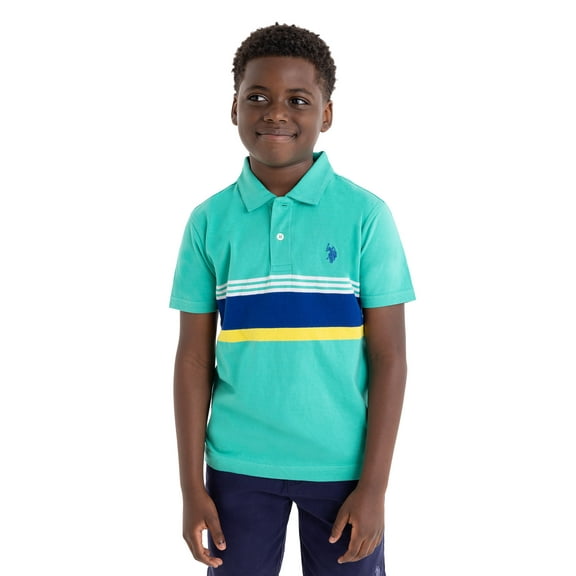 U.S. Polo Assn. Boys Stripe Jersey Polo Shirt, Sizes 4-18