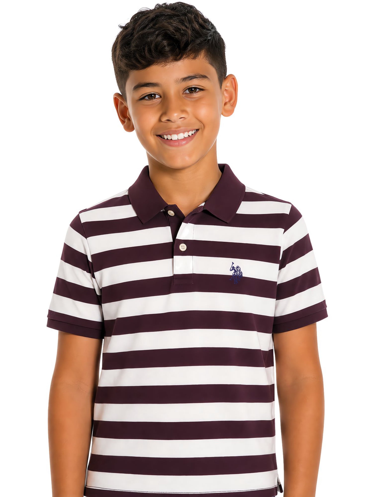 U.S. Polo Assn. Boys Striped Polo Shirt, Sizes 4-18