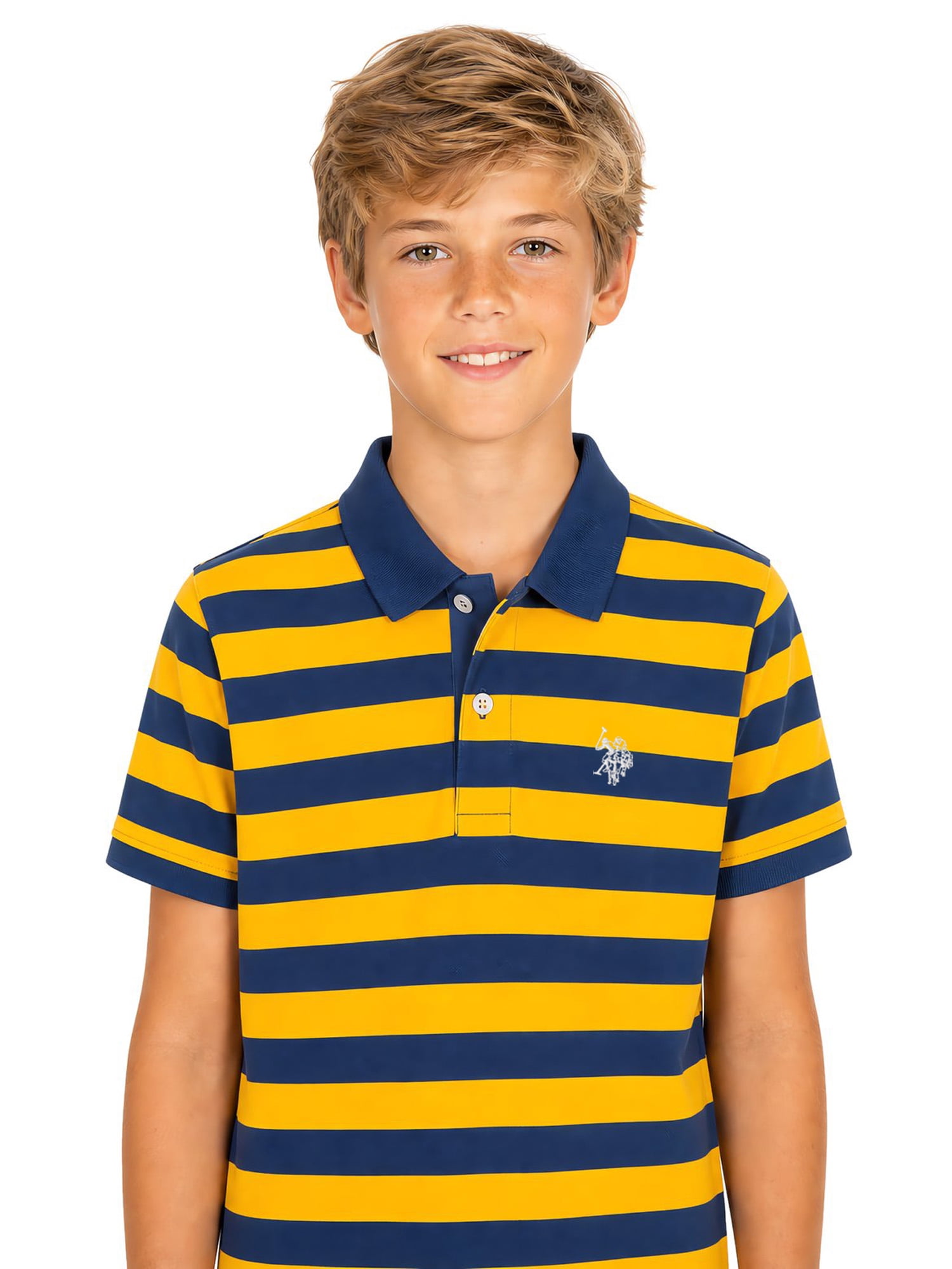 U.S. Polo Assn. Boys Striped Polo Shirt, Sizes 4-18
