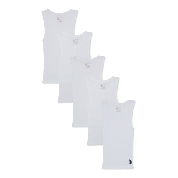 U.S. Polo Assn. Boys Tank Top, 5-Pack, Sizes S-2XL