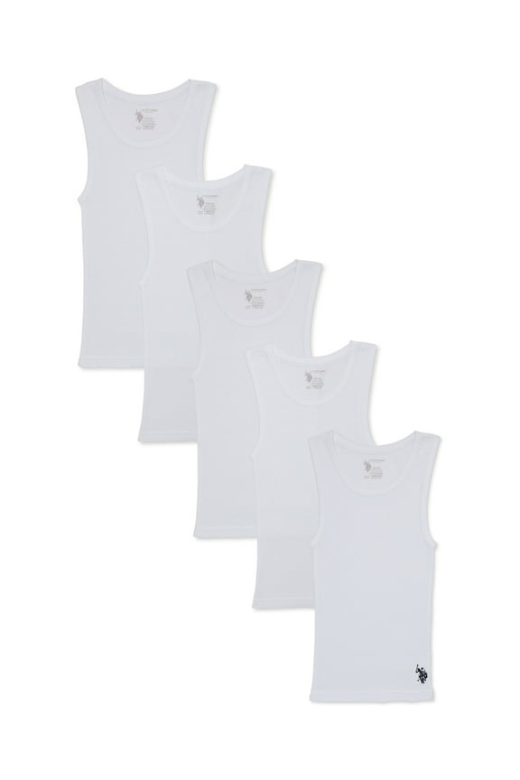 Boys Tank Top, 5-Pack, Sizes S-2XL