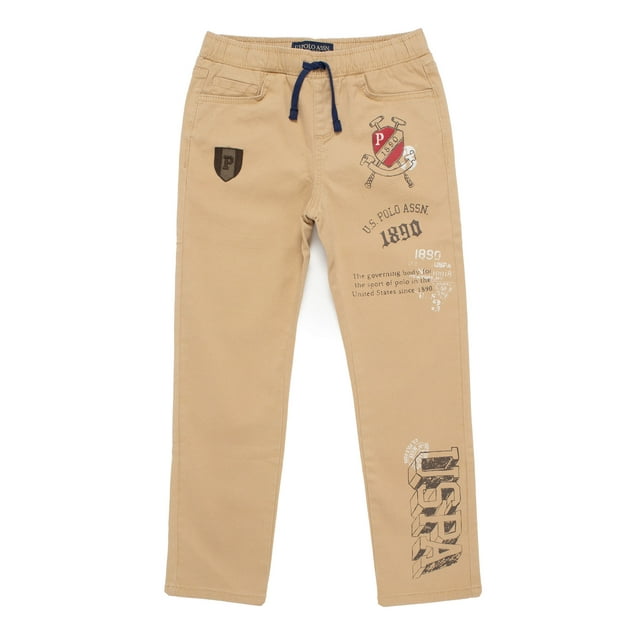 U.S. Polo Assn. Boys Twill Pants, Sizes 4-18 - Walmart.com