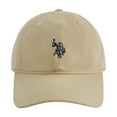 thumbnail image 1 of U.S. Polo Assn. Double Horseman Washed Twill Baseball Cap, Khaki, One Size Fits Most, 1 of 5