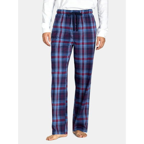 U.S. Polo Assn. Drawstring Plaid Lounge Pajama Pants, Size L, Coronet Blue (Men's)