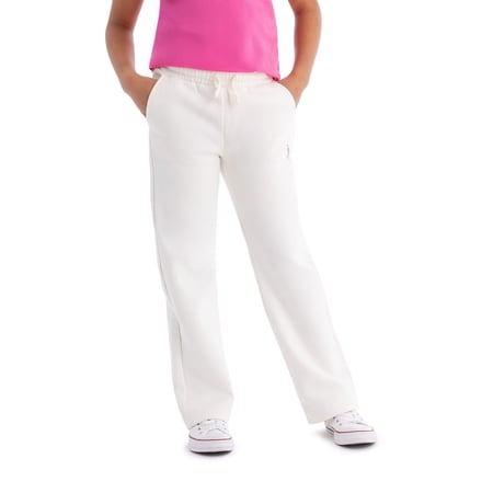 U.S. Polo Assn. Girls Classic Straight Fleece Pant, Sizes 4-18