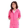 thumbnail image 1 of U.S. Polo Assn. Girls Fleece Zip-Up Hoodie, Sizes 4-18, 1 of 6