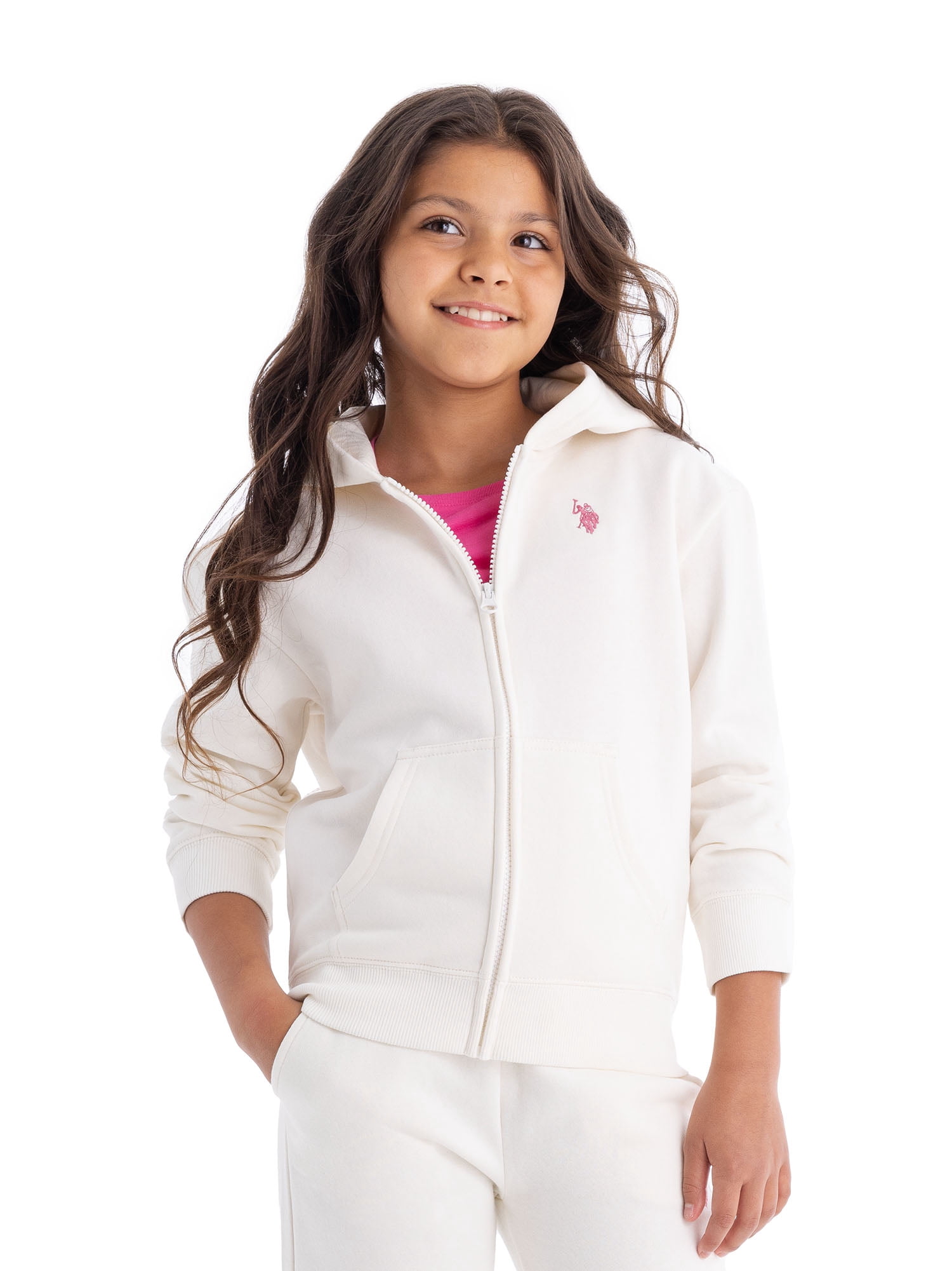 U-S-Polo-Assn-Girls-Fleece-Zip