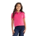 thumbnail image 1 of U.S. Polo Assn. Girls Short Sleeve Polo Shirt, Sizes 4-18, 1 of 4