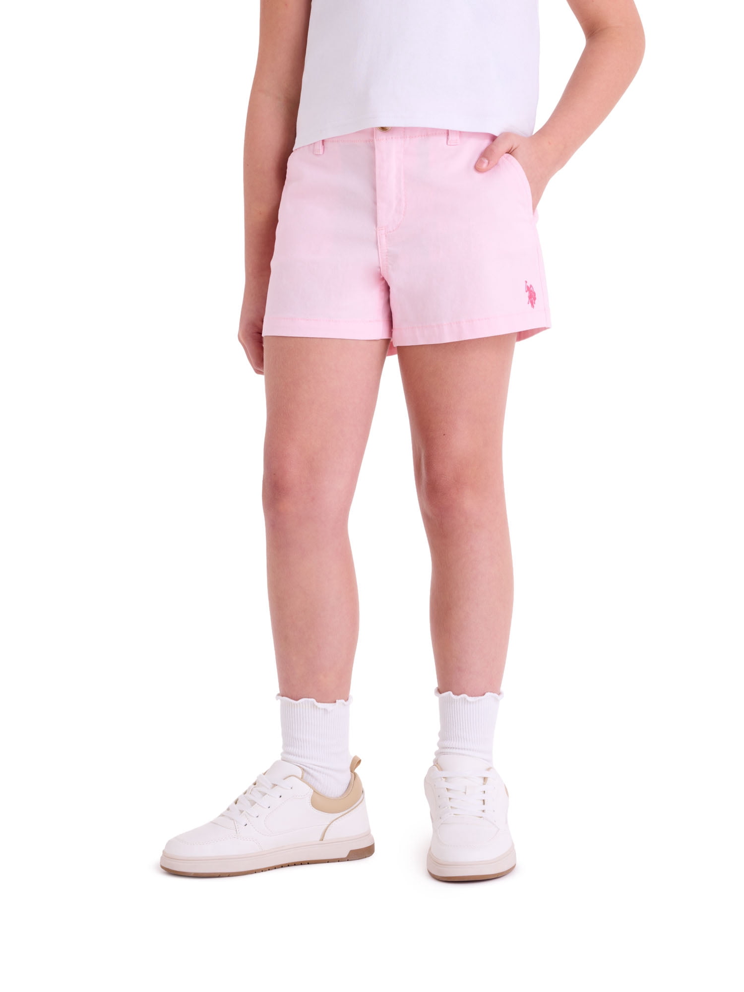U.S. Polo Assn. Girls Trouser Shorts, Sizes 4-18