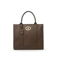 thumbnail interactive-video image 1 of U.S. Polo Assn. Women's Heritage Tote Bag, Dark Brown, 1 of 5