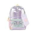 thumbnail image 1 of U.S. Polo Assn. Unisex Kid's 18" Clear Backpack, Lavender, 1 of 5