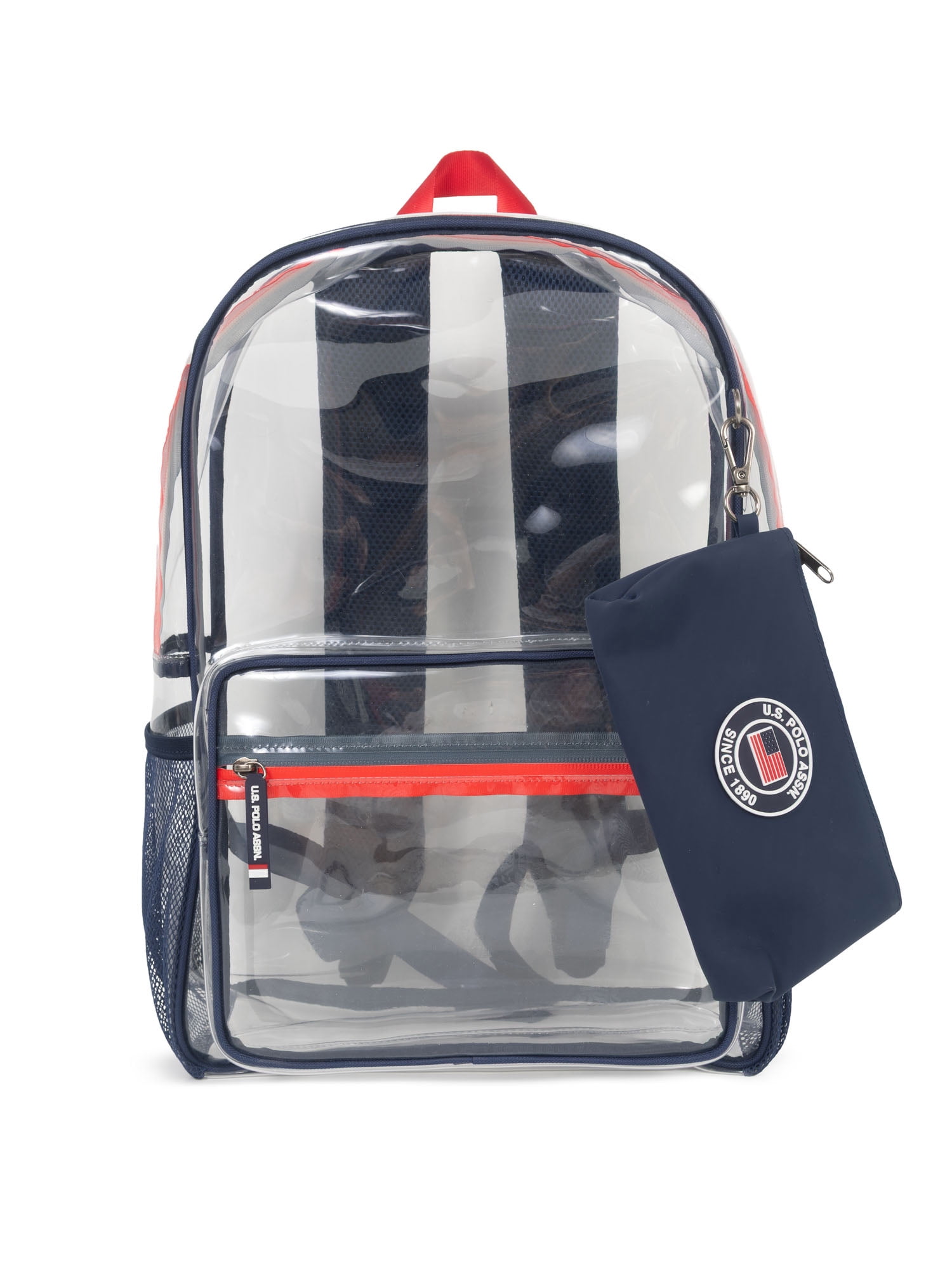 Unisex Kid's 18" Clear Backpack, Navy
