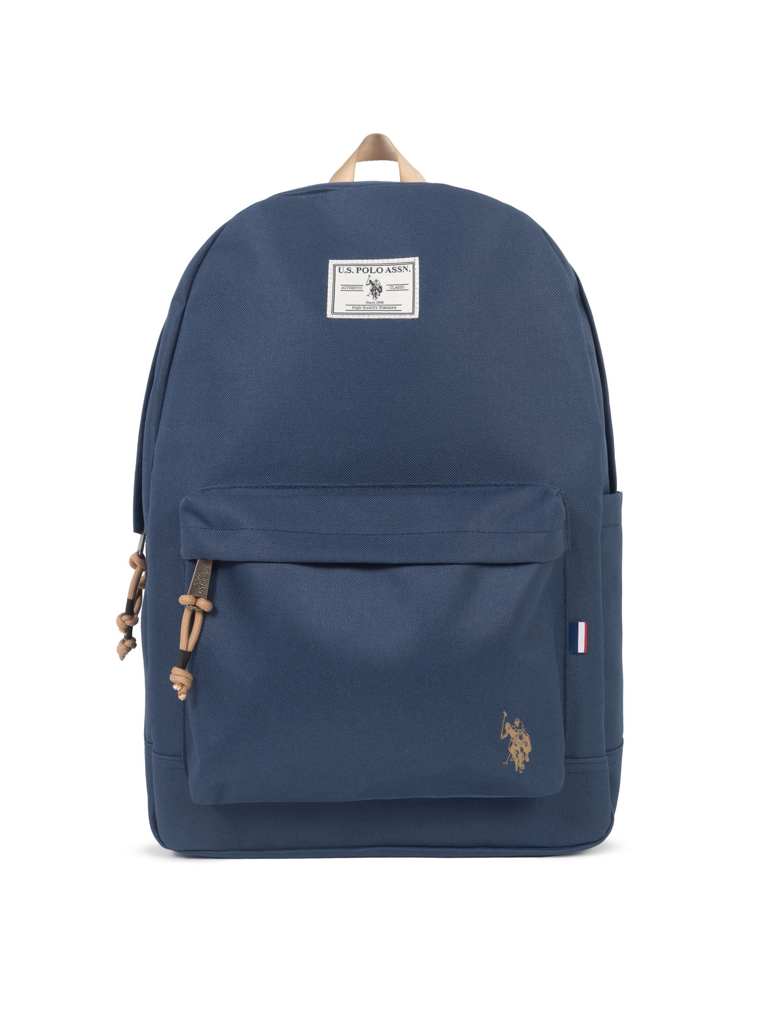 U.S. Polo Assn. Unisex Kid's 18" Solid Core Backpack, Navy