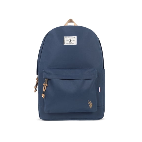 U.S. Polo Assn. Unisex Kid's 18" Solid Core Backpack, Navy