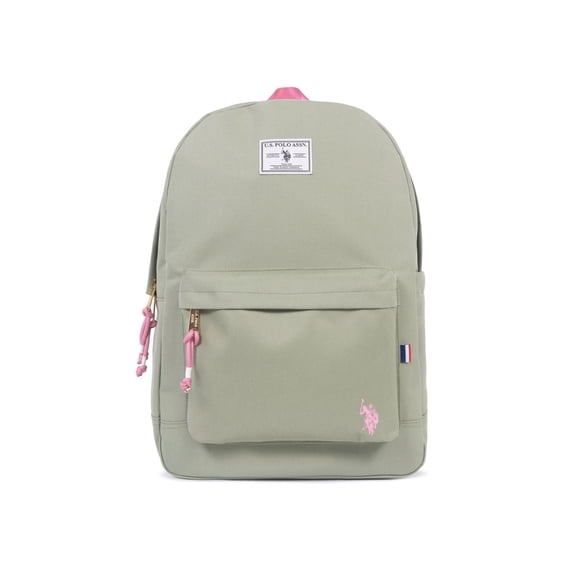 U.S. Polo Assn. Unisex Kid's 18" Solid Core Backpack, Sage