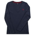 thumbnail image 1 of U.S. Polo Assn. Long Sleeve V Neck T-Shirt (Women's Plus), 1 of 3
