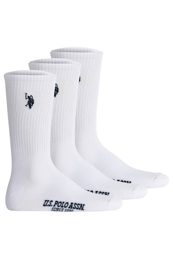 Men Socks Cotton White 9-11,5