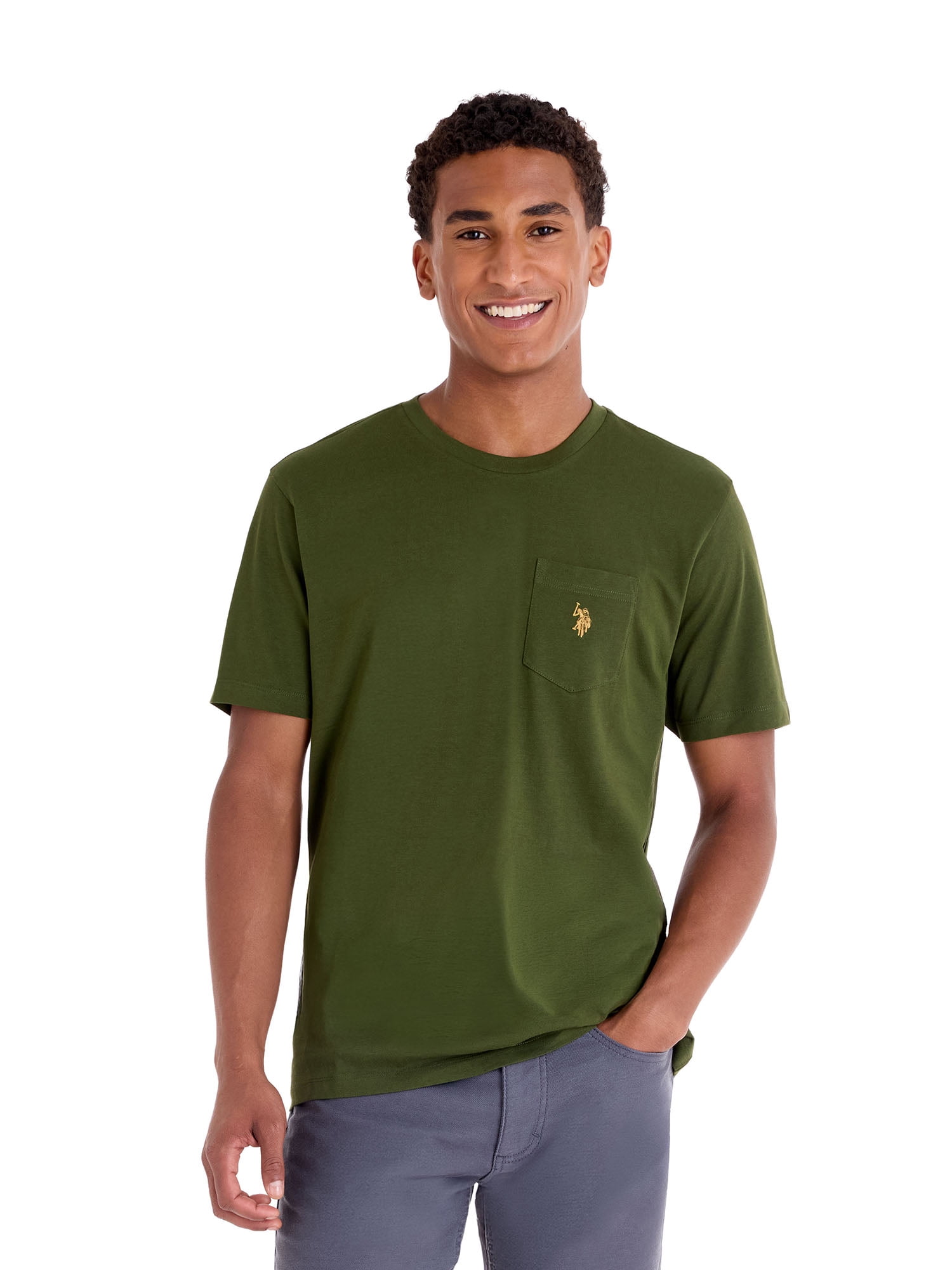 U.S. Polo Assn. Men's Short Sleeve Crew Neck Pocket T-Shirt