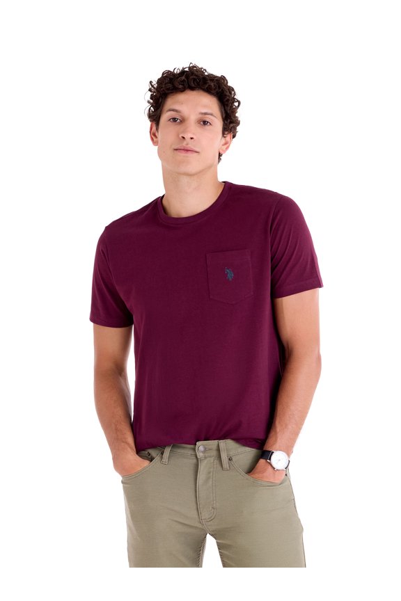 Men's Short Sleeve Crew Neck Pocket T-Shirt