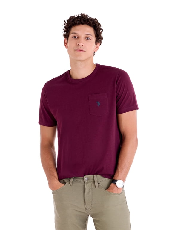 Men's Short Sleeve Crew Neck Pocket T-Shirt