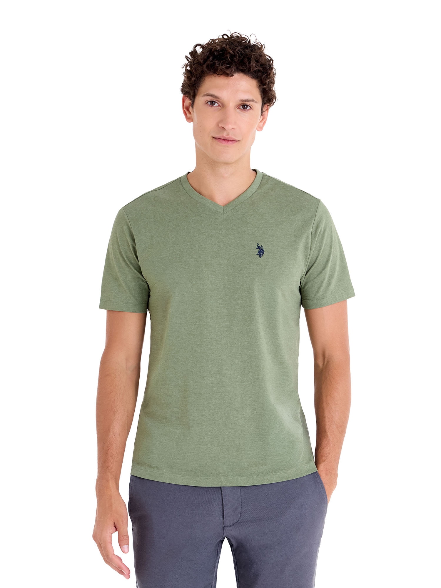 U.S. Polo Assn. Men's Basic Short Sleeve V-Neck T-Shirt