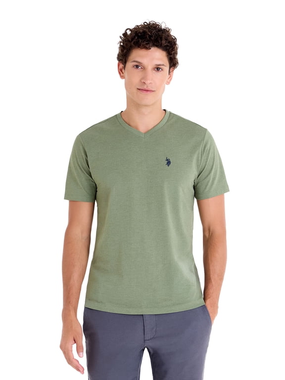 Men's Basic Short Sleeve V-Neck T-Shirt