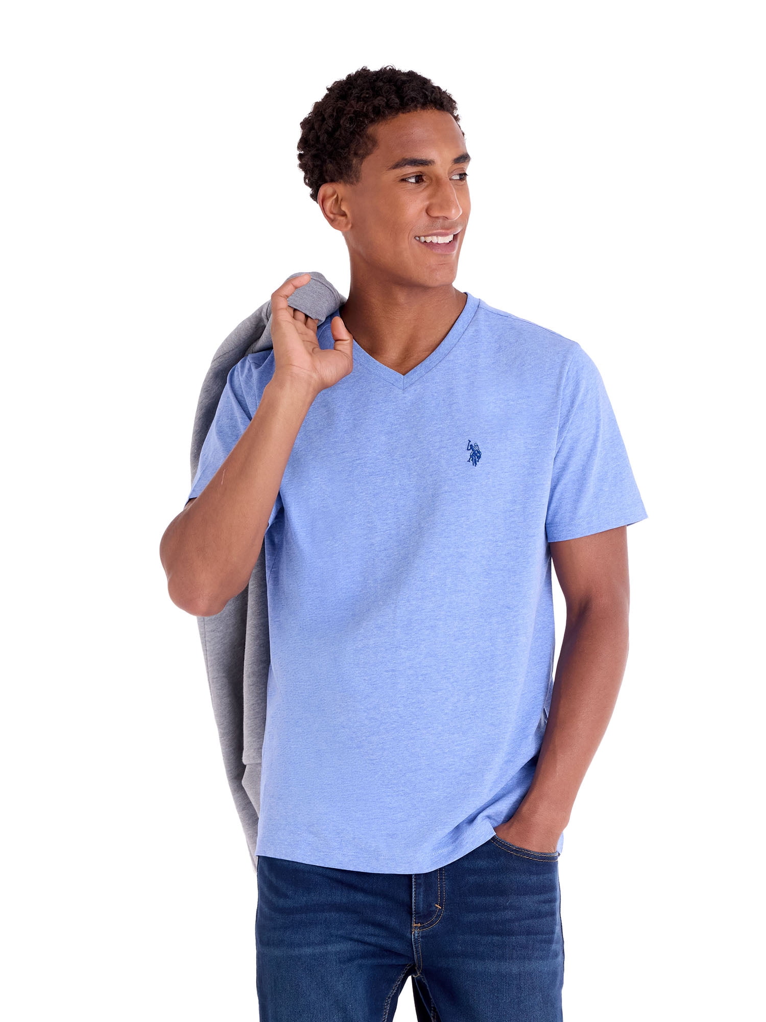 U.S. Polo Assn. Men's Basic Short Sleeve V-Neck T-Shirt