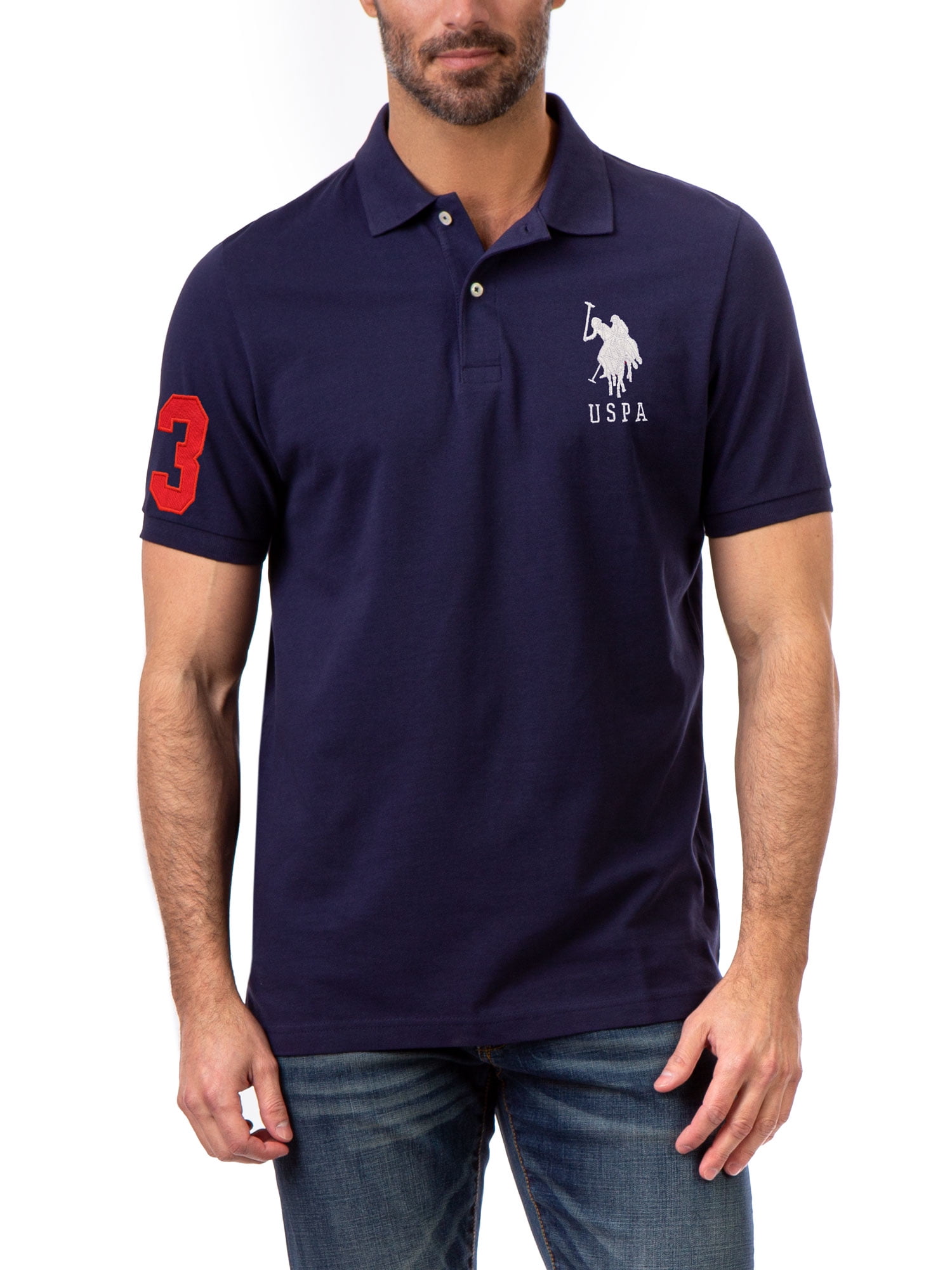 U.S. Polo Assn. Men's Big Logo Polo Shirt - Walmart.com