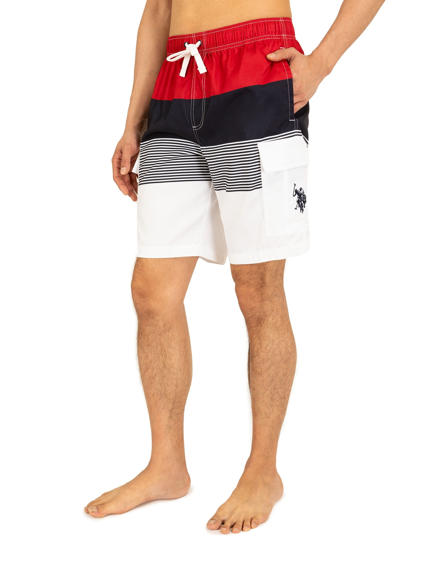 U.S. Polo Assn. Men's & Big Men's Cargo Swim Shorts, Sizes S-3XL
