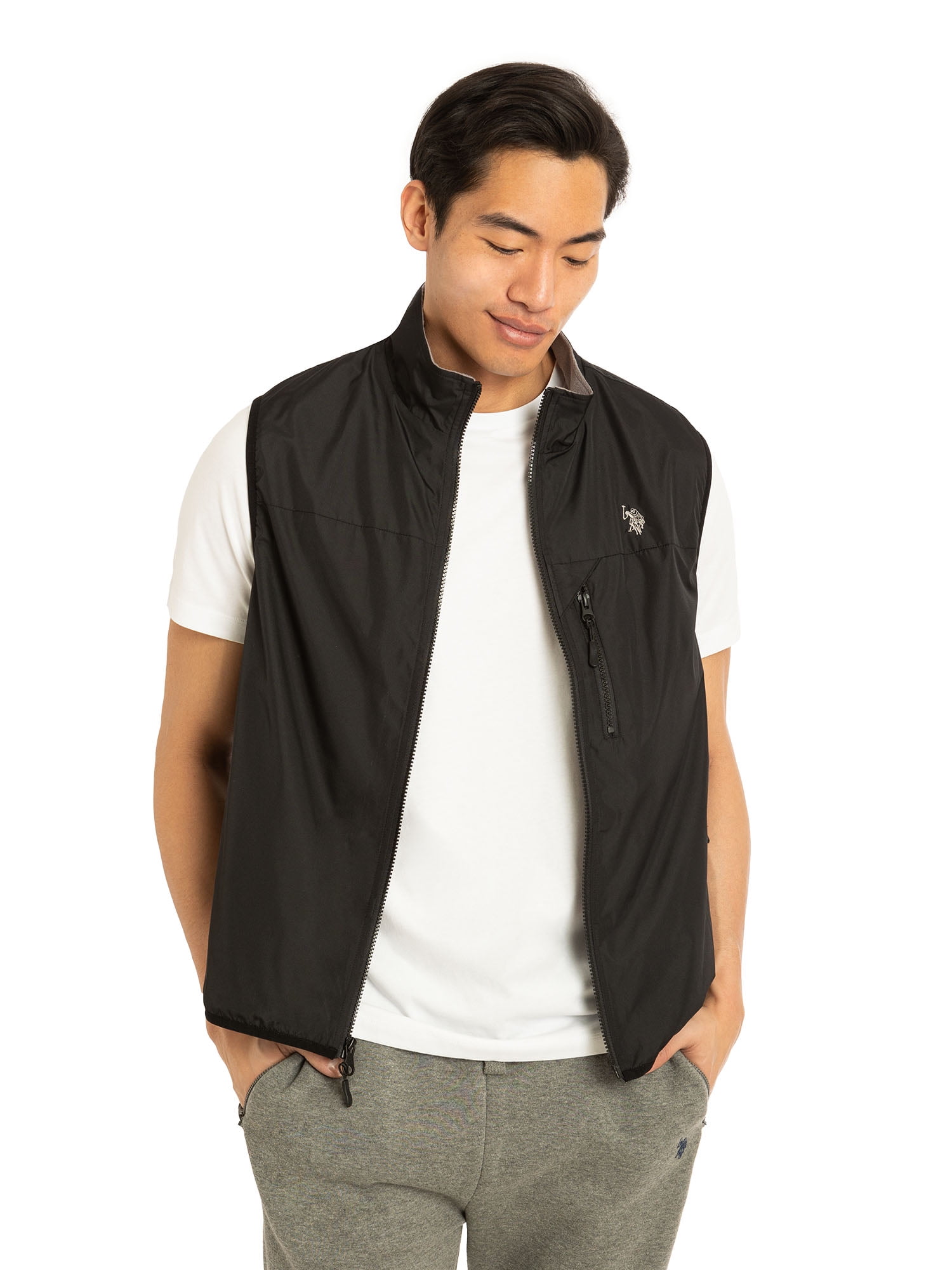 U.S. Polo Assn. Men's Fleece Lined Vest with Pockets, Sizes S-3XL