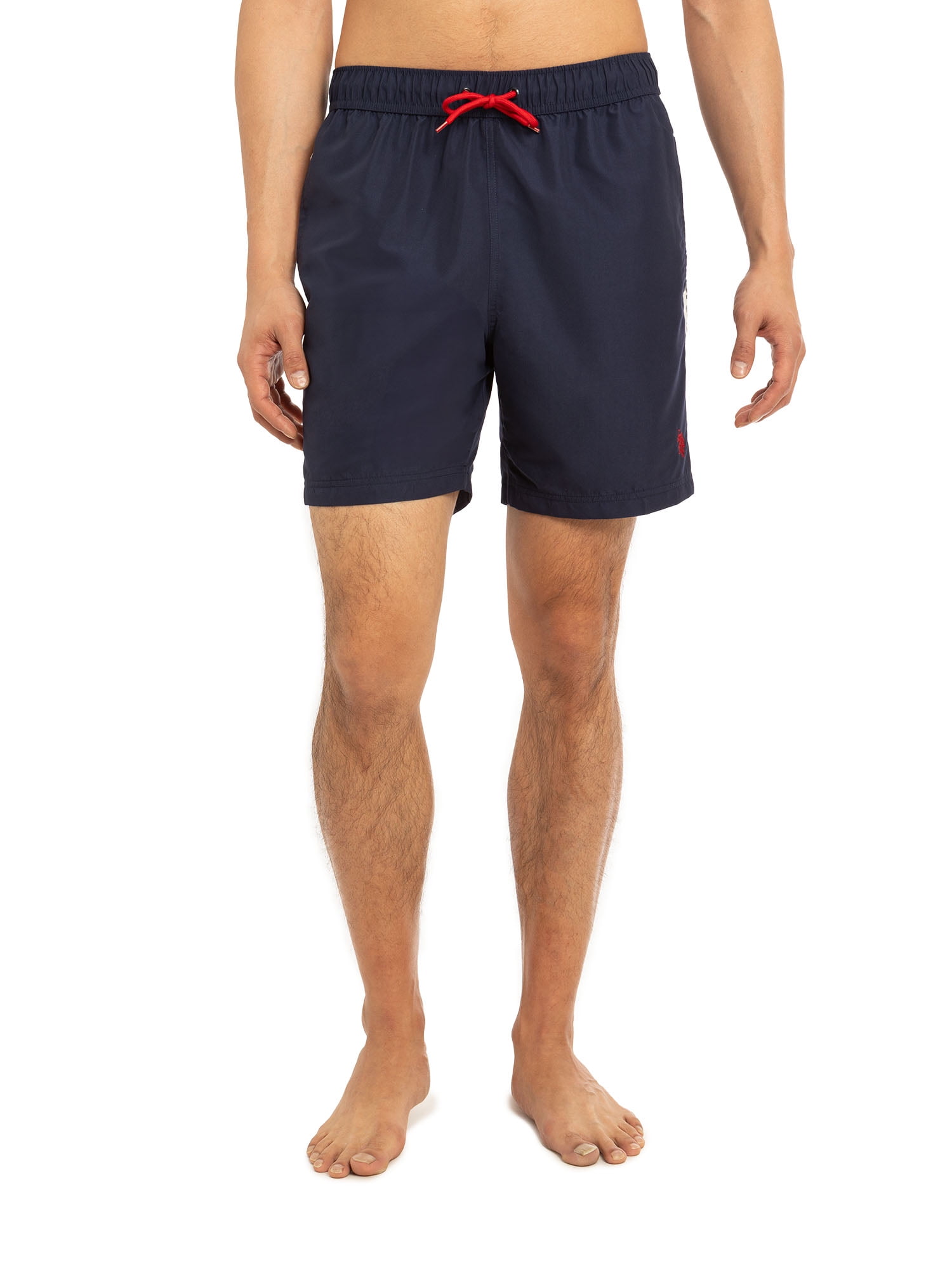 U.S. Polo Assn. Men's & Big Men's Logo Tape Swim Trunks with UPF50+, 7" Inseam, Sizes S-3XL