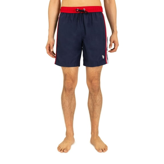 U.S. Polo Assn. Men's & Big Men's Side Stripe Swim Shorts, Sizes S-3XL
