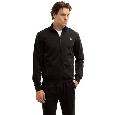 U.S.Polo. Assn Men's Black Track Jacket, Sizes S-2XL