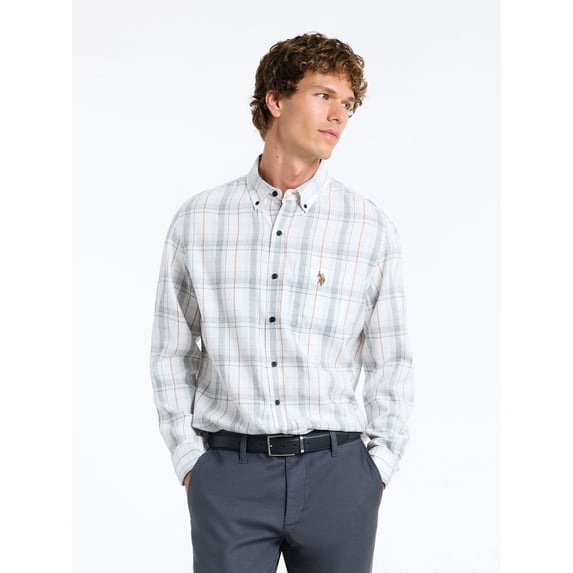 U.S. Polo Assn. Men's Classic Holiday Plaid Button-Down Shirt