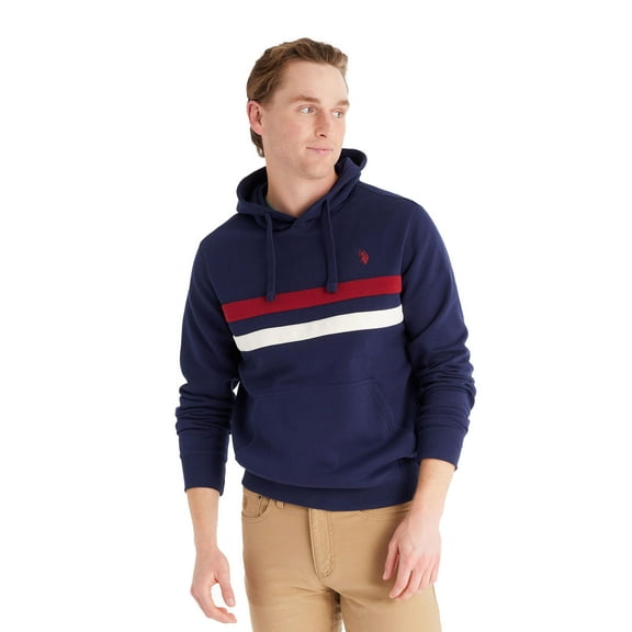 U.S. Polo Assn. Men's Colorblock Popover Hoodie