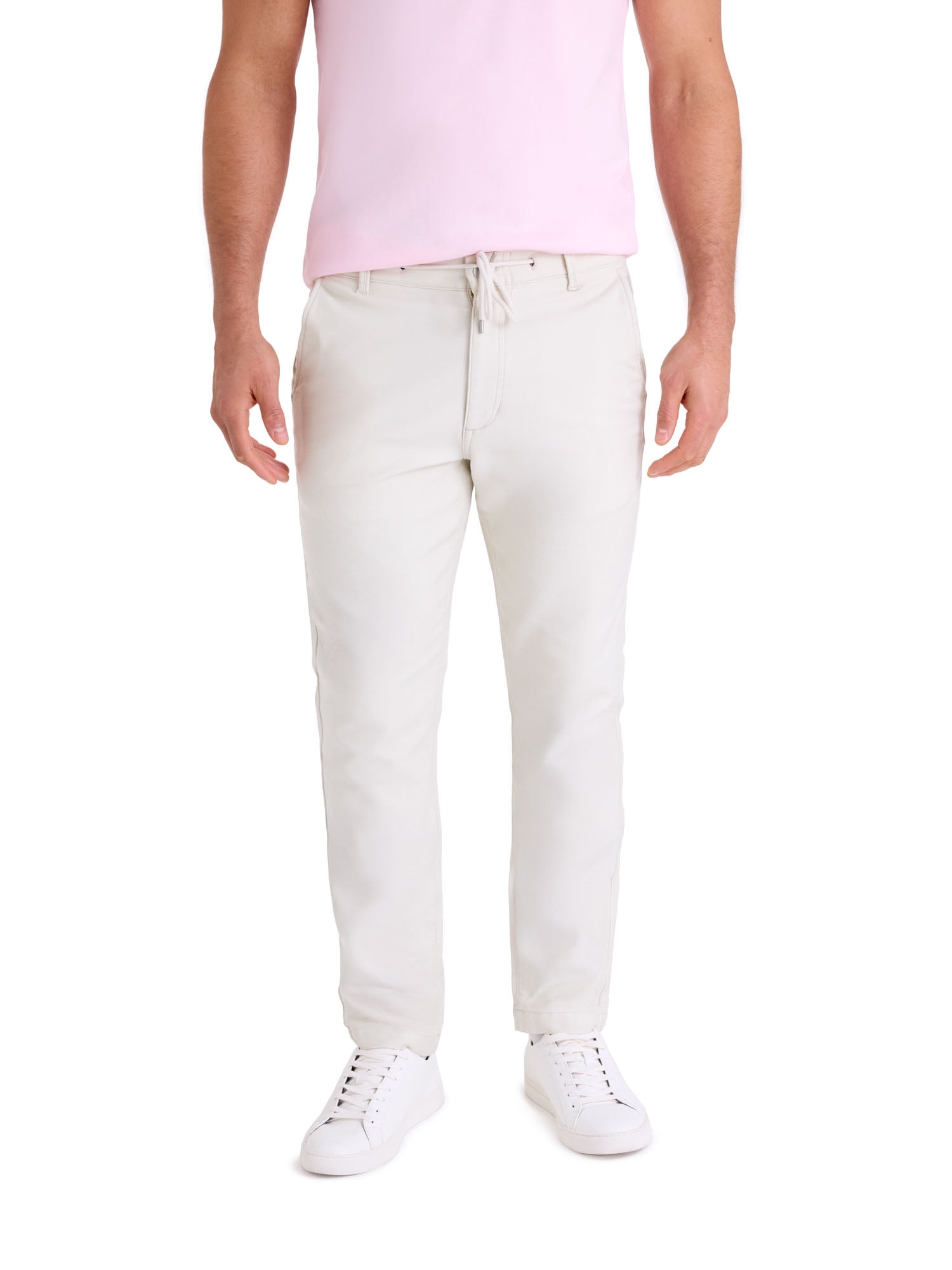 Polo ホワイト スリムフィットパンツ U.S. Polo Assn. Men's Comfort Waist Everyday Pant, Sizes S-3XL
