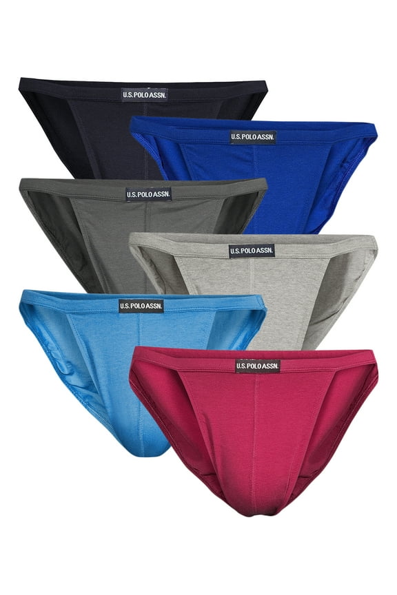 Men's Cotton Stretch Bikini Underwear, 6-Pack